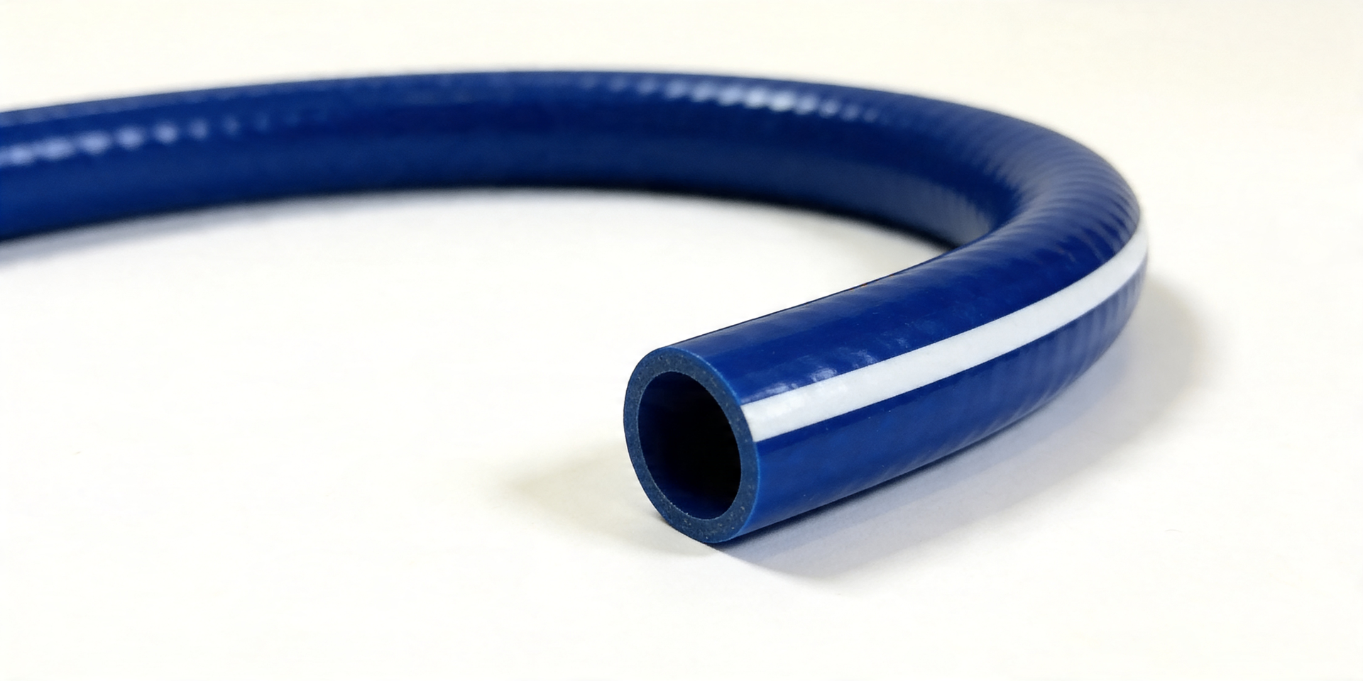 Manguera de Gas doméstico color azul con franja blanca